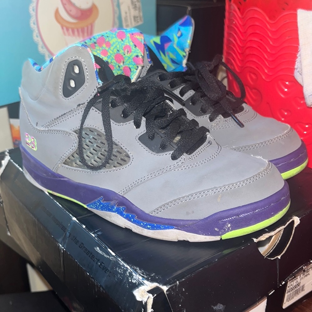 retro 5 jordan bel air originals size 3y